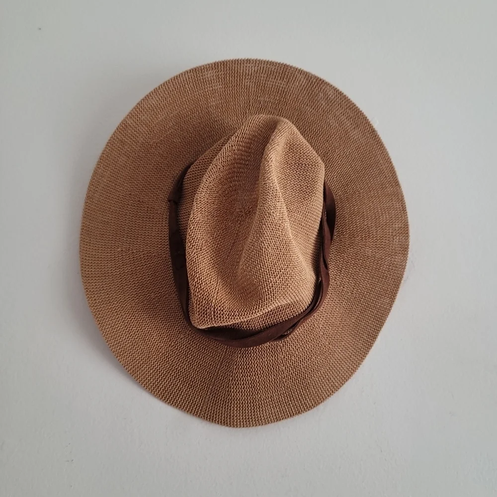 Wyeth Paper Straw Hat Floppy Neutral Sun‎ Summer Adult One Size